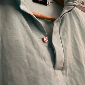 Sky blue men's Rapha polo shirt XS